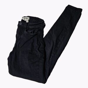 L'agence Jeans Womens Size 23 Skinny Low Rise Black Denim Pants